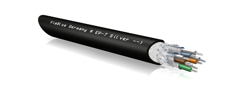 Das EP-7 Silver CAT 7 Netzwerkkabel von VIABLUE™ ist ein hochwertiges Netzwerkkabel für den Einsatz in professionellen Audio- und Videoanwendungen.