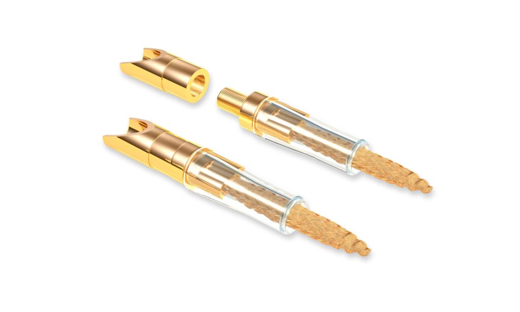 Die T6S Flexible Pins Kontakte von VIABLUE™ zeichnen sich durch ihre Flexibilität und ihre hochwertige Verarbeitung aus. Durch die spezielle Konstruktion passt sich der Kontakt perfekt an den Anschluss an und sorgt für eine optimale Signalübertragung.