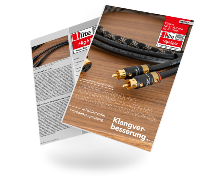 Testbericht lite-magazin über NF-S1 RCA und NF-S1 XLR von VIABLUE™.