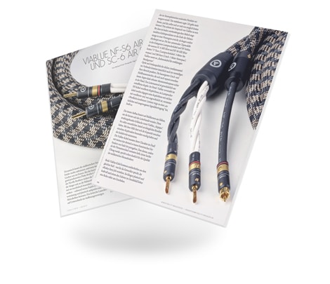 Testbericht von Fidelity über das NF-S6 AIR Analogkabel und SC-6 AIR Lautsprecherkabel von VIABLUE™