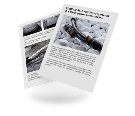 Test report about SC-6 AIR speaker / X-Silver power from VIABLUE™.