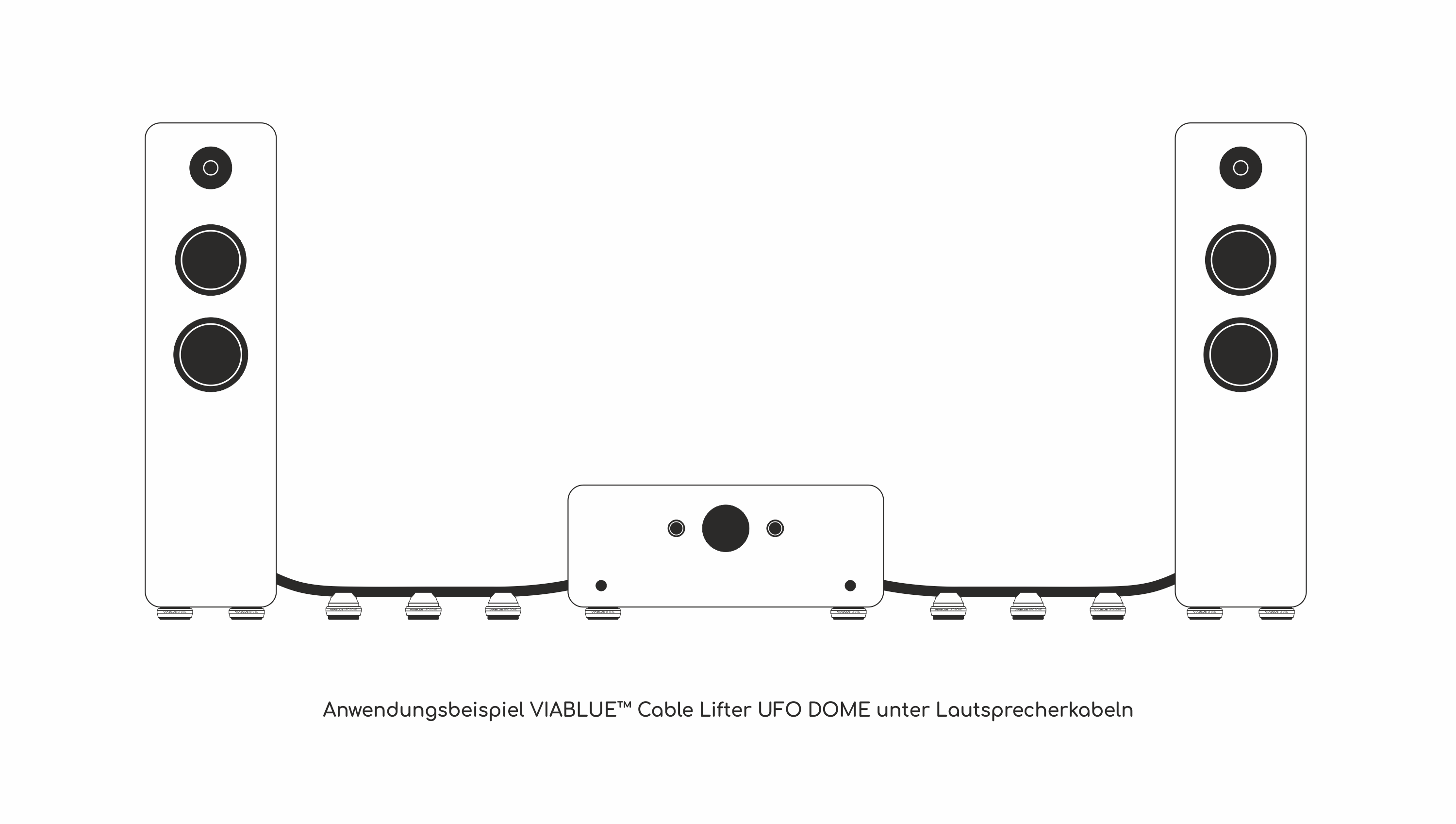 ANWENDUNGSBEISPIEL UFO DOME VIABLUE™ Cable Lifter